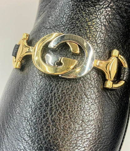 Gucci Long Boots Horsebit Plaid Side Zip — view 6