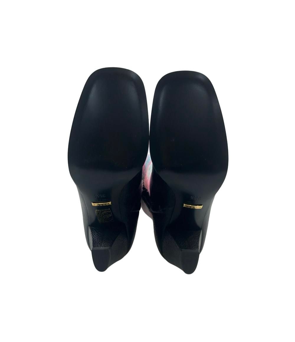 Gucci Long Boots Horsebit Plaid Side Zip — view 5