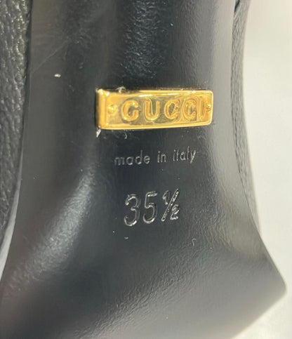 Gucci Long Boots Horsebit Plaid Side Zip — view 4