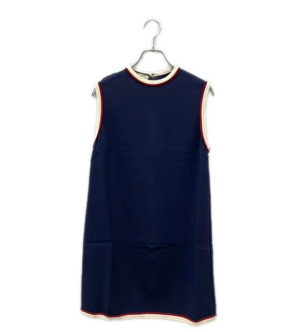 Gucci Piping Sleeveless Dress 40