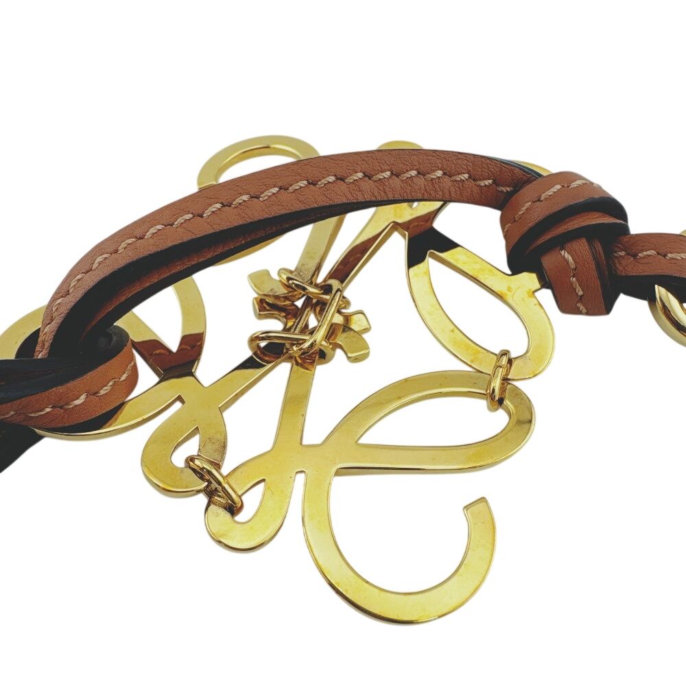 Loewe Anagram Charm Brown Keychain — view 7