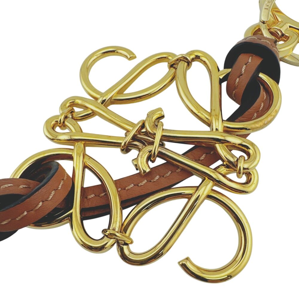 Loewe Anagram Charm Brown Keychain — view 3