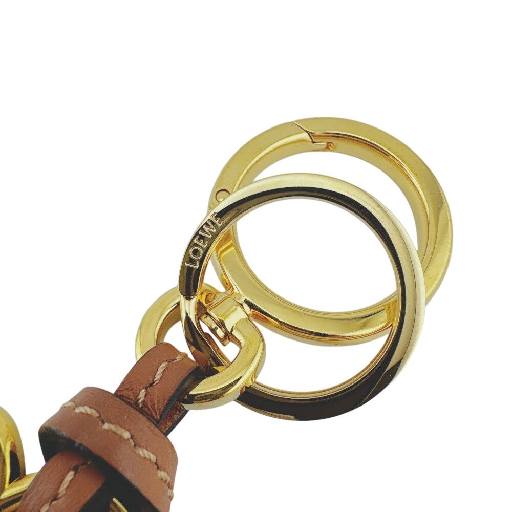 Loewe Anagram Charm Brown Keychain — view 2