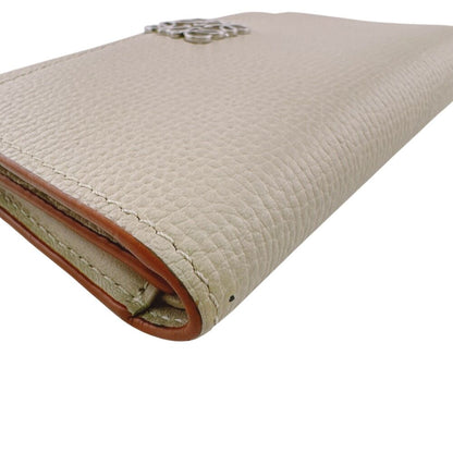 Loewe Compact Wallet Vertical Small Anagram Leather Trifold White — view 4