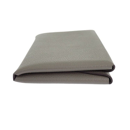 Hermes Calvi Duo Coin Case Evercolor Gray Grimeia — view 4