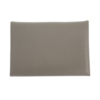 Hermes Calvi Duo Coin Case Evercolor Gray Grimeia
