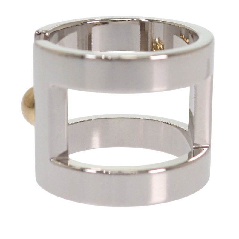 Hermes Lou 00 Scarf Ring Metal Silver — view 5