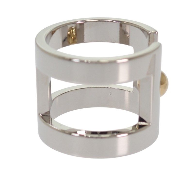 Hermes Lou 00 Scarf Ring Metal Silver — view 4