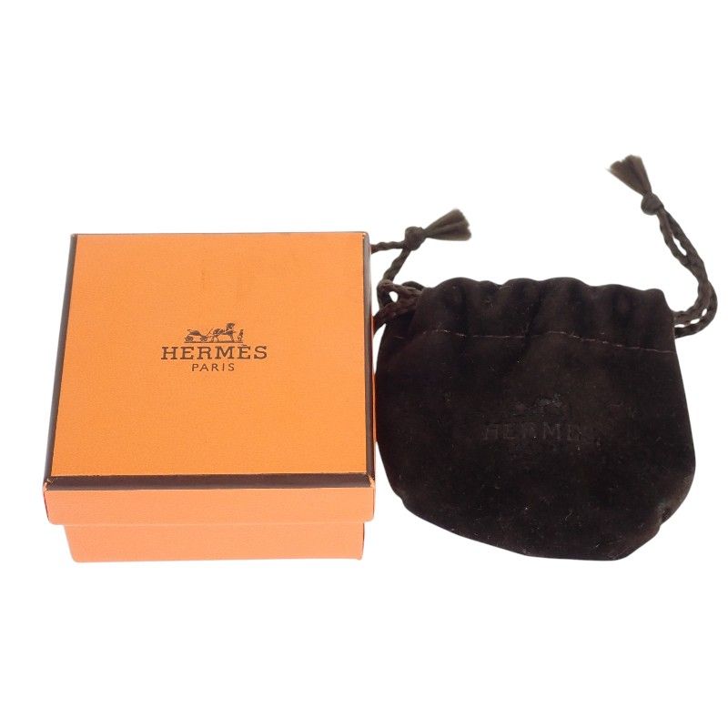 Hermes Lou 00 Scarf Ring Metal Silver — view 9