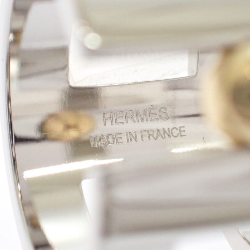 Hermes Lou 00 Scarf Ring Metal Silver — view 7
