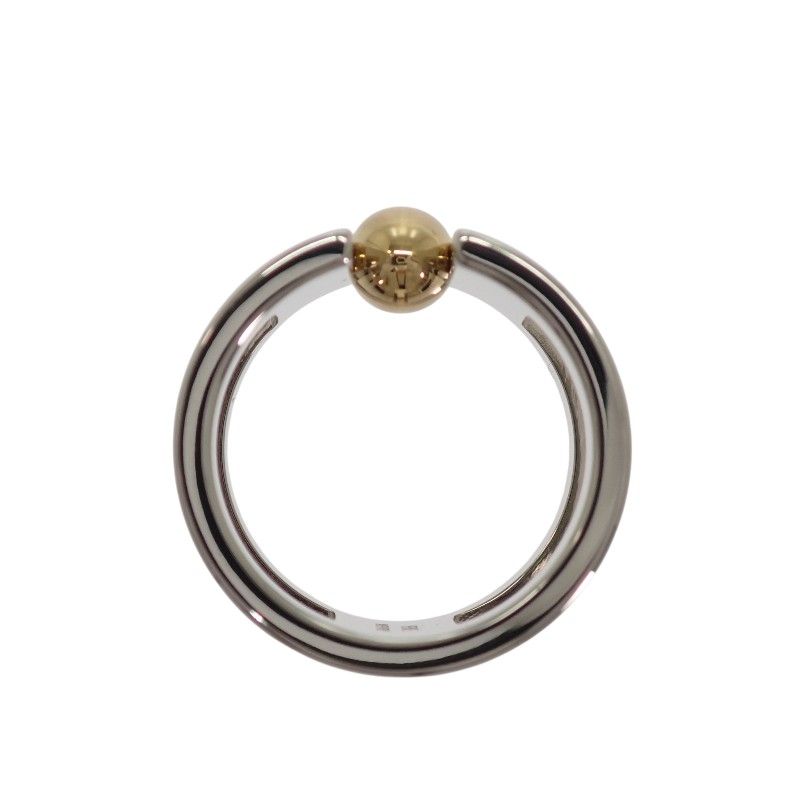 Hermes Lou 00 Scarf Ring Metal Silver — view 6