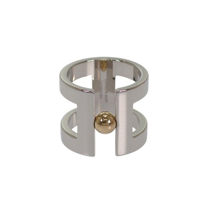 Hermes Lou 00 Scarf Ring Metal Silver — view 2