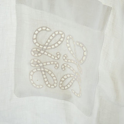 Loewe Anagram Pocket Shirt Linen Long Sleeve White — view 5