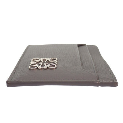 Loewe Anagram Plain Card Holder Case Calf Gray Silver — view 4