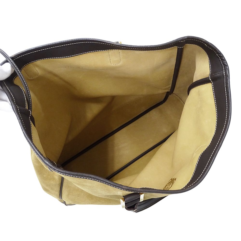 Loewe Tote Suede Beige Brown Large — view 5
