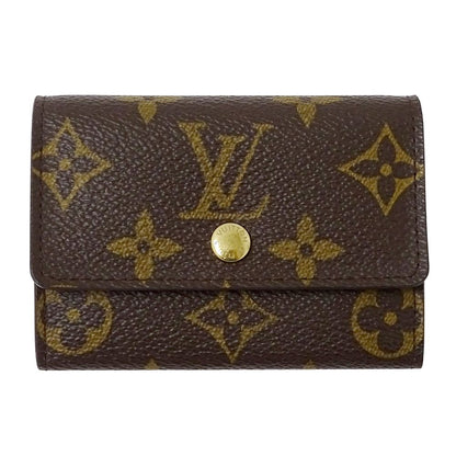 Louis Vuitton Wallet Monogram Coin Case Porte-Monnaie Plastic Brown Purse