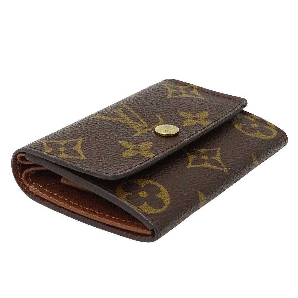 Louis Vuitton Wallet Monogram Coin Case Porte-Monnaie Plastic Brown Purse — view 3