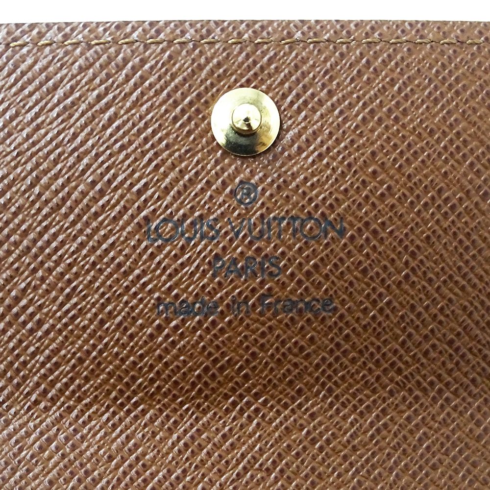 Louis Vuitton Wallet Monogram Coin Case Porte-Monnaie Plastic Brown Purse — view 5