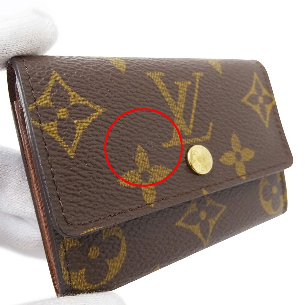 Louis Vuitton Wallet Monogram Coin Case Porte-Monnaie Plastic Brown Purse — view 8