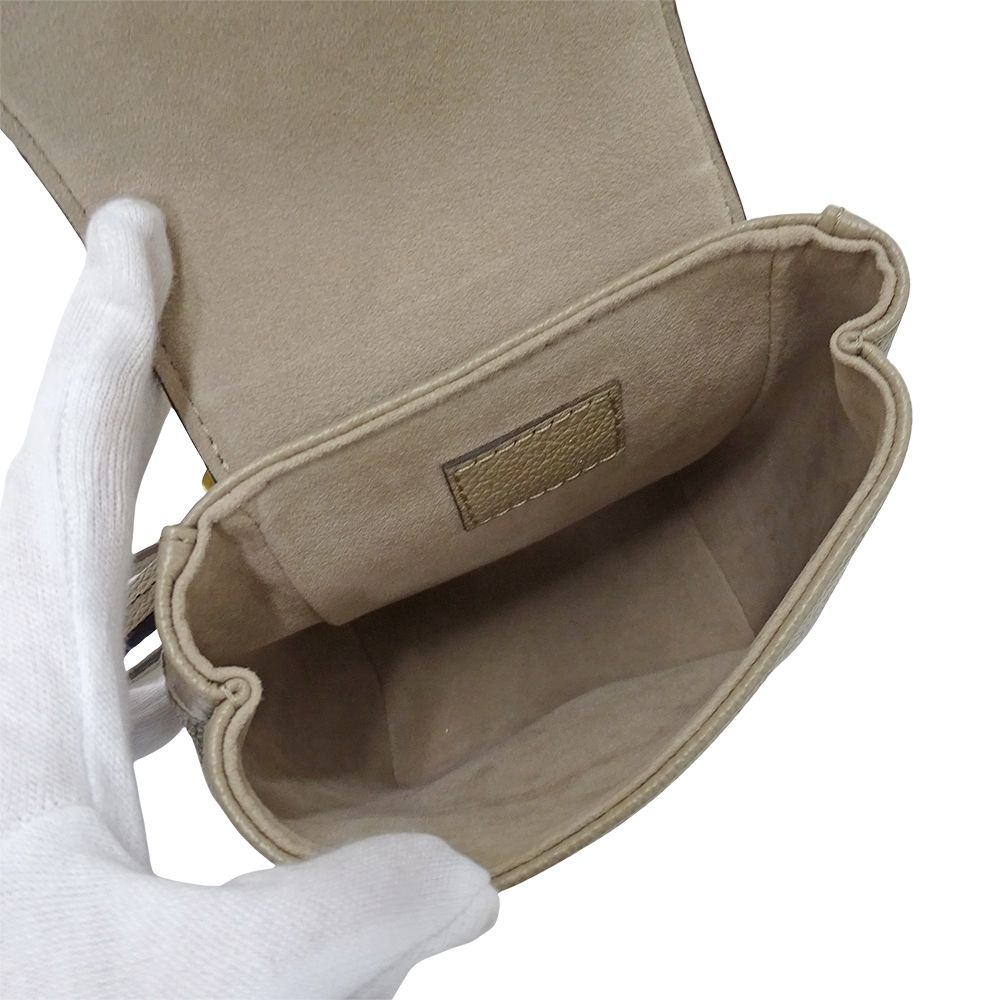 Louis Vuitton Bicolor Monogram Empreinte Tiny Backpack Tourterelle Cles Beige — view 6