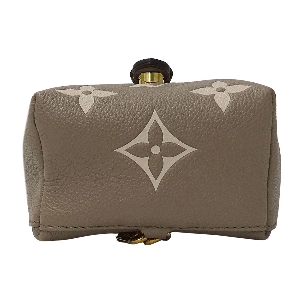 Louis Vuitton Bicolor Monogram Empreinte Tiny Backpack Tourterelle Cles Beige — view 4