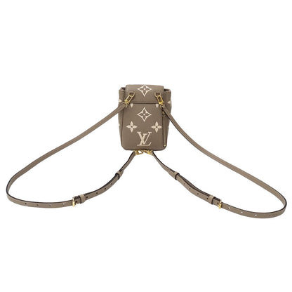 Louis Vuitton Bicolor Monogram Empreinte Tiny Backpack Tourterelle Cles Beige — view 3