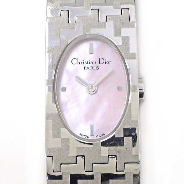 Dior Watch Miss Oval Pink Shell Dial SS Quartz Analog