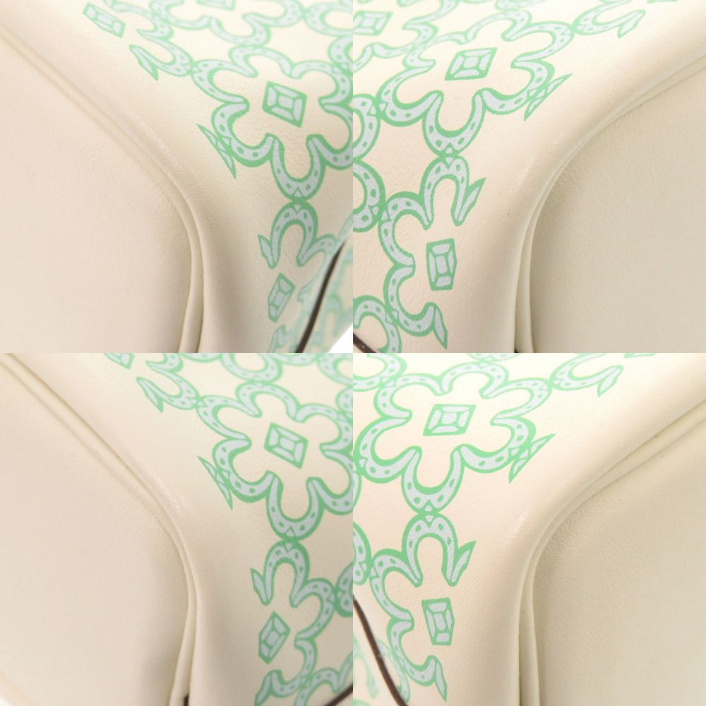 Hermes Picotin Lock Micro Lucky Daisy Voswift Nata Vert Silver Handbag — view 5
