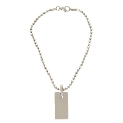 Gucci Logo Plate Ball Chain 925 Sterling Silver Bracelet — view 3