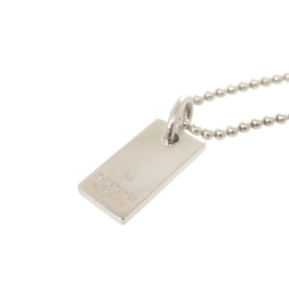 Gucci Logo Plate Ball Chain 925 Sterling Silver Bracelet — view 4