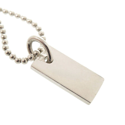 Gucci Logo Plate Ball Chain 925 Sterling Silver Bracelet — view 9