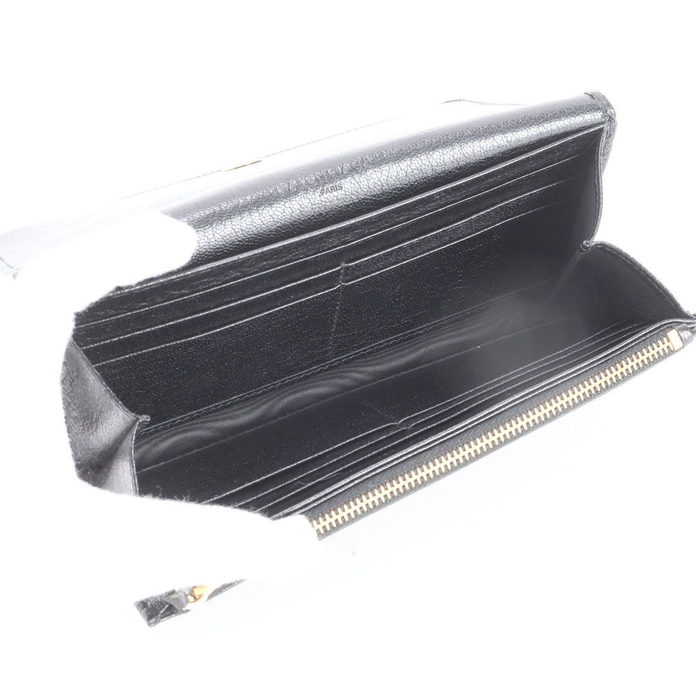 Balenciaga Classic Metallic Edge Money Wallet Leather Black — view 6