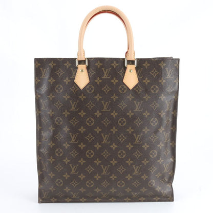 Louis Vuitton Monogram Sac Plat Leather Tote Shoulder Business Document