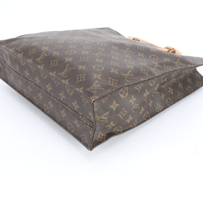 Louis Vuitton Monogram Sac Plat Leather Tote Shoulder Business Document — view 5