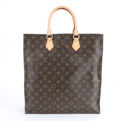 Louis Vuitton Monogram Sac Plat Leather Tote Shoulder Business Document — view 3