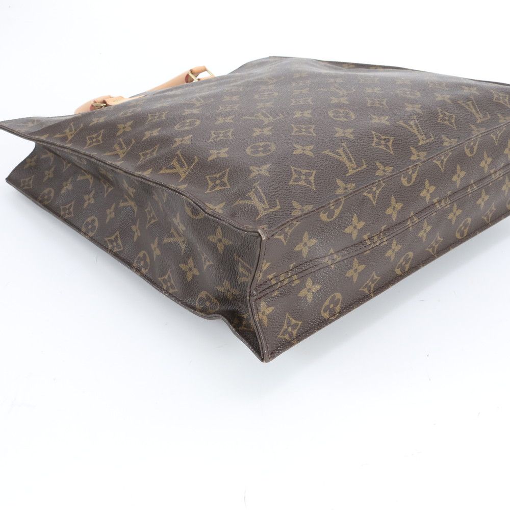 Louis Vuitton Monogram Sac Plat Leather Tote Shoulder Business Document — view 4