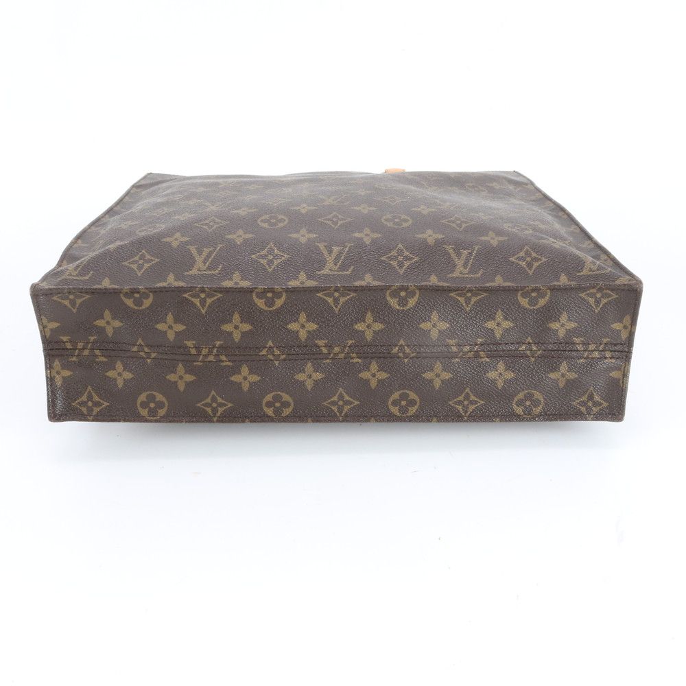 Louis Vuitton Monogram Sac Plat Leather Tote Shoulder Business Document — view 6