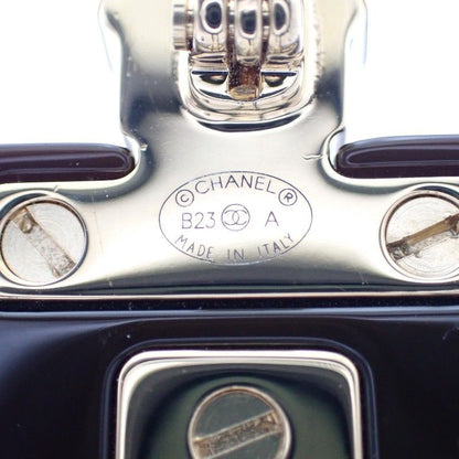 Chanel Perfume Bottle Brooch Metal Resin Black Gold CC Logo — view 8