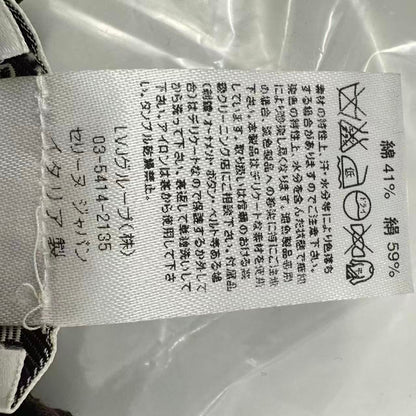 Celine Vest Logo Brown M Silk Blend — view 5