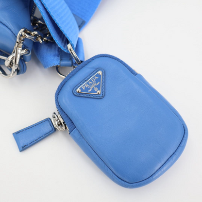 Bvlgari Blue Padded Nappa Leather Re Edition Shoulder Bag — view 2