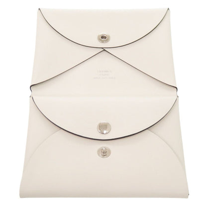 Hermes Calvi Duo Spring Horse Voswift Blanc Coin Case — view 5