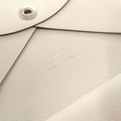Hermes Calvi Duo Spring Horse Voswift Blanc Coin Case — view 7