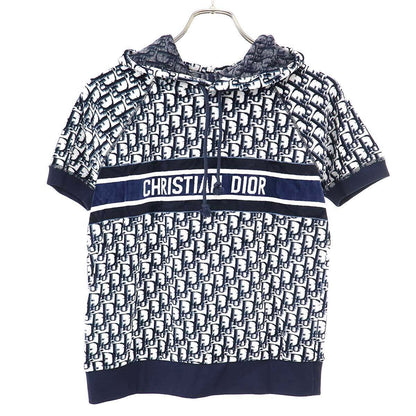 Dior Short Sleeve Cotton Jersey Hoodie &shorts Set Navy XS