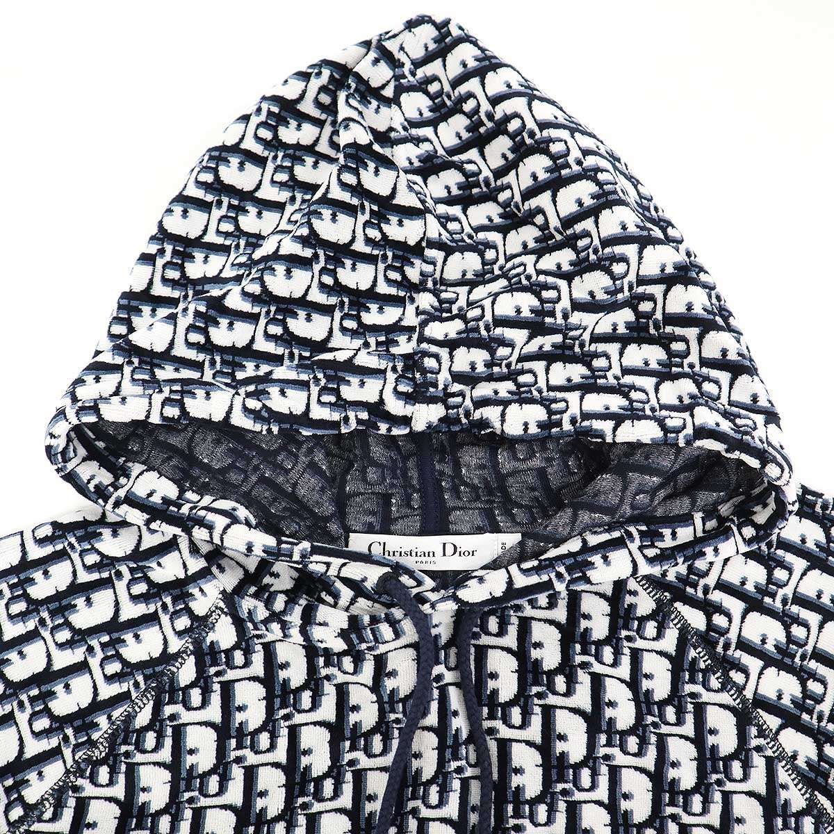 Dior Short Sleeve Cotton Jersey Hoodie &shorts Set Navy XS — view 6