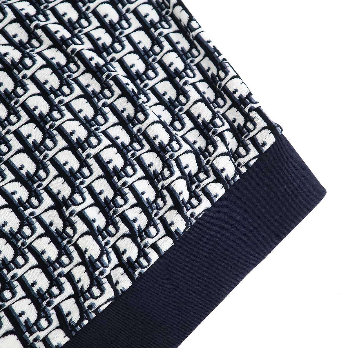 Dior Short Sleeve Cotton Jersey Hoodie &shorts Set Navy XS — view 7