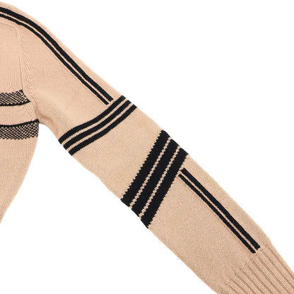 Dior Alps Wool Cashmere High Neck Zip Knit Sweater Pink — view 8