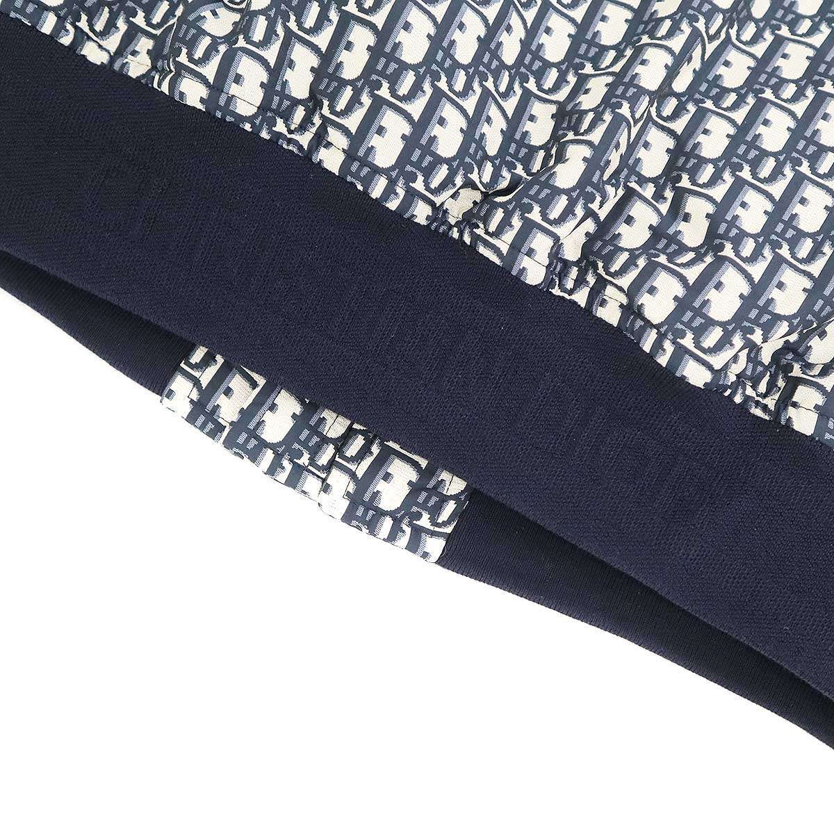 Dior Oblique Jacquard Tenical Taffeta Bomber Jacket Navy — view 8