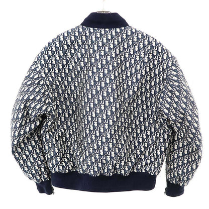 Dior Oblique Jacquard Tenical Taffeta Bomber Jacket Navy — view 2