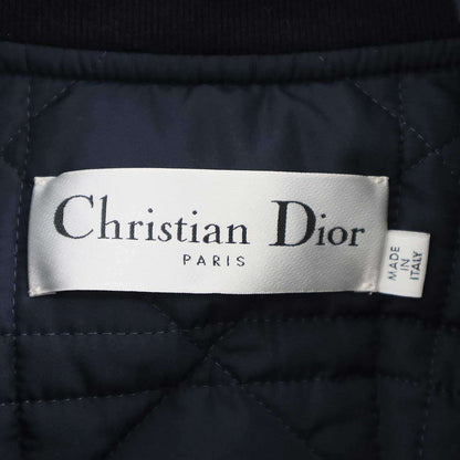 Dior Oblique Jacquard Tenical Taffeta Bomber Jacket Navy — view 3