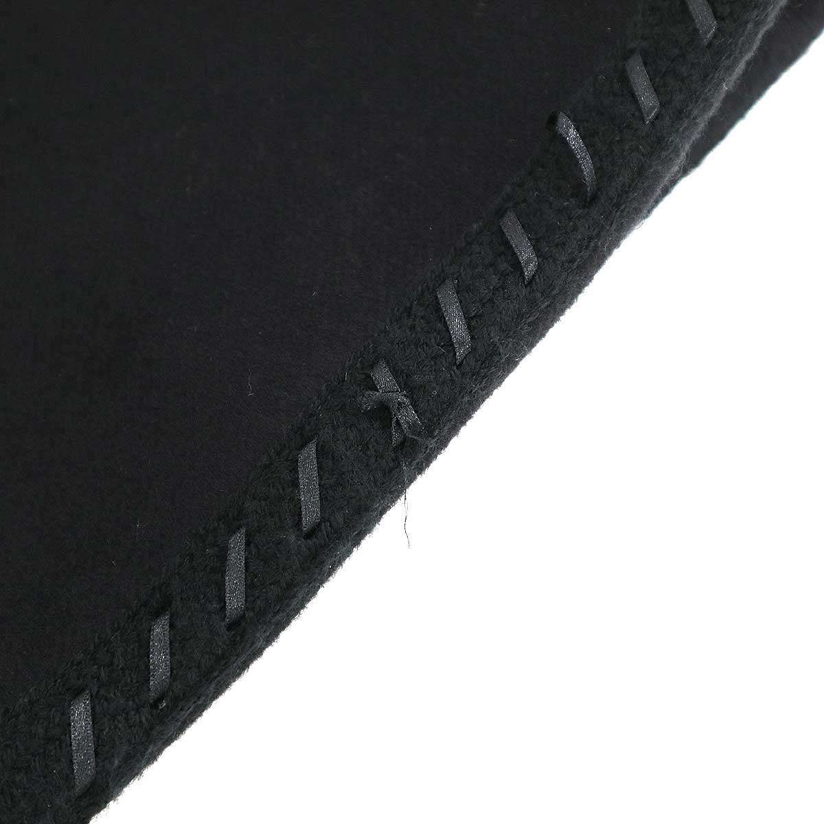 Gucci Melton Long Coat Black 38 — view 7